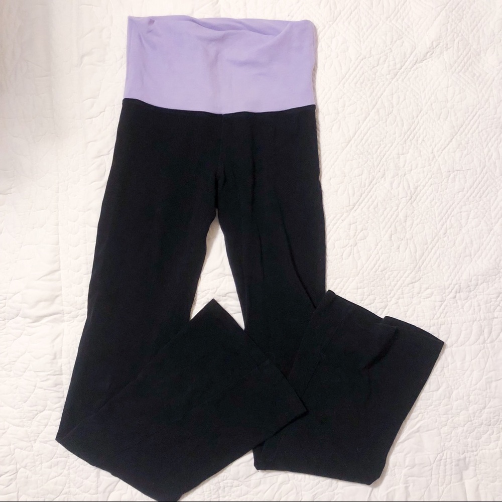 Fold top yoga pants